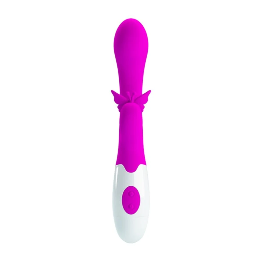 PRETTY LOVE - VIBRATORE A CONIGLIO BUTTERFLY KISS 30 FUNZIONI VIOLA